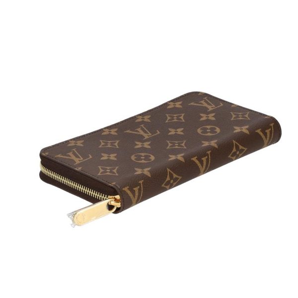 91794 4 Louis Vuitton Zippy Wallet Monogram Wallet Brown