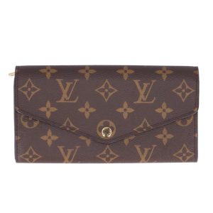 91817 1 Louis Vuitton Portefeuille Clemence Long Wallet Monogram Flower