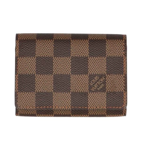 91827 1 Louis Vuitton Amberop Carte de Visite Card Holder Damier Ebene