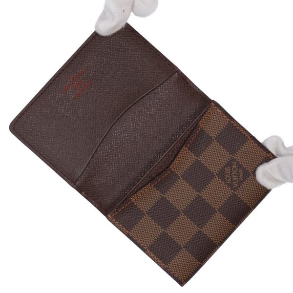 91827 5 Louis Vuitton Amberop Carte de Visite Card Holder Damier Ebene