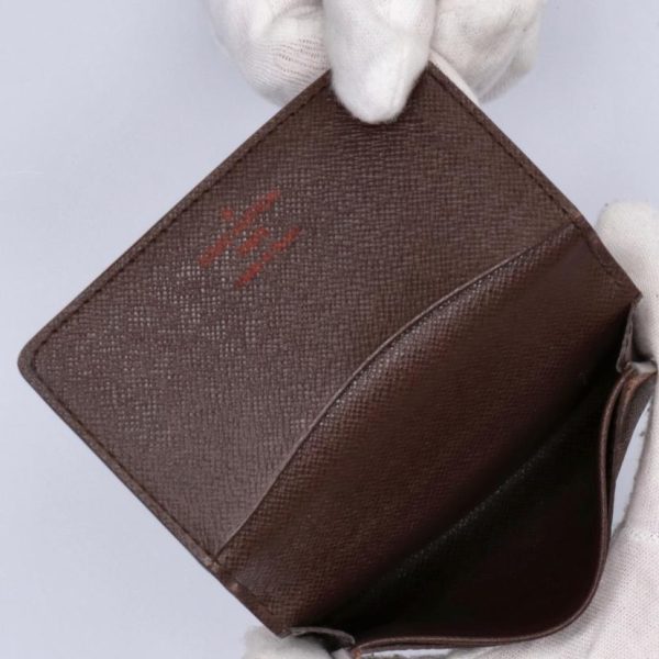 91827 6 Louis Vuitton Amberop Carte de Visite Card Holder Damier Ebene