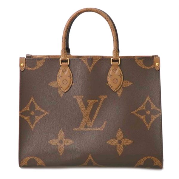 91881 1 Louis Vuitton On The Go MM Monogram Tote Brown