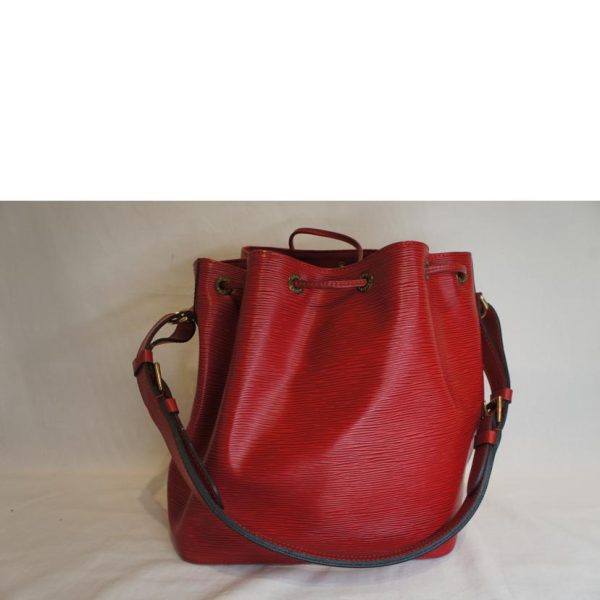 91895 2 Louis Vuitton Petinoe Epi Bag Red