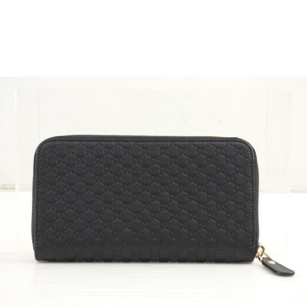 91928 2 Gucci Maai Kuroshima Leather Round Zipper Long Wallet Black