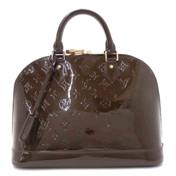 91961 1 Louis Vuitton Alma PM Vernis Handbag Amaranto