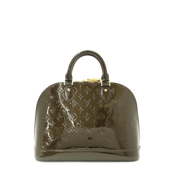 91961 2 Louis Vuitton Alma PM Vernis Handbag Amaranto