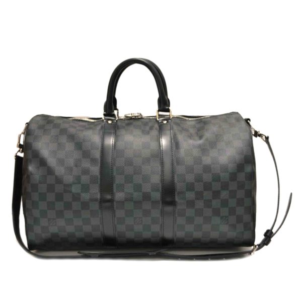 91970 1 Louis Vuitton Keepall Bandouliere 45 Damier Duffel Bag Graphite