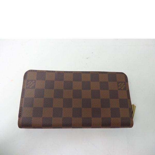 91973 2 Louis Vuitton Zippy Wallet Damier Brown