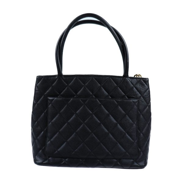 920113007245 3 Chanel Coco Mark Tote Bag Leather Caviar Black