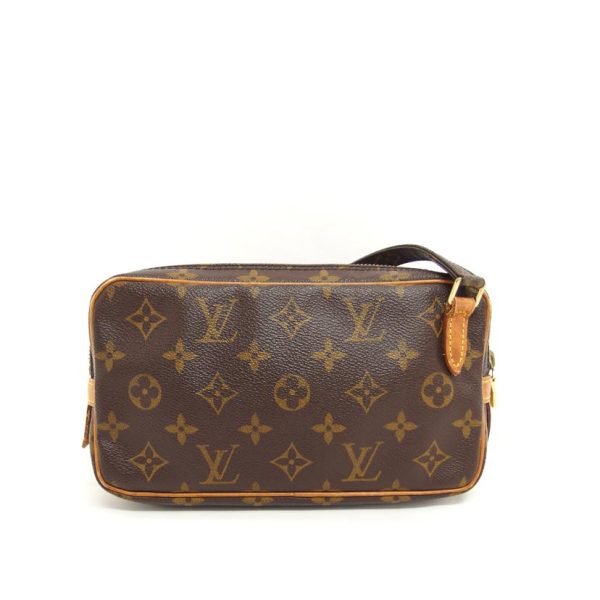 92012 2 Louis Vuitton Marly Bandouliere Monogram Handbag Brown