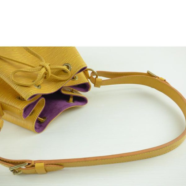 92012 4 Louis Vuitton Petinoet Epi Shoulder Bag Yellow