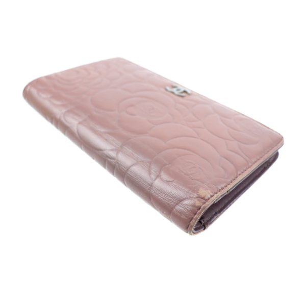 920121001039 7 Chanel Camellia Long Wallet Leather Lambskin Pink