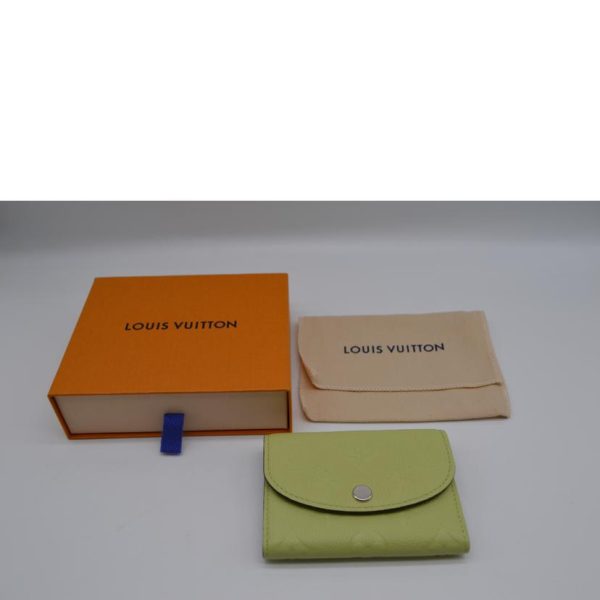 92021 7 Louis Vuitton Portomone Rosali Empreinte Wallet Green