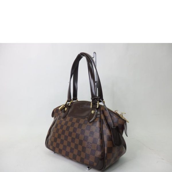 92036 3 Louis Vuitton Verona PM Damier Handbag Brown