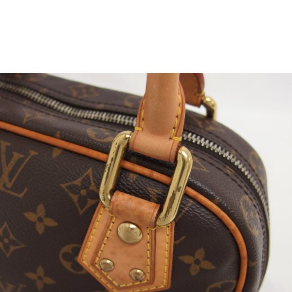 92043 9 Louis Vuitton Manhattan PM Monogram Handbag Brown