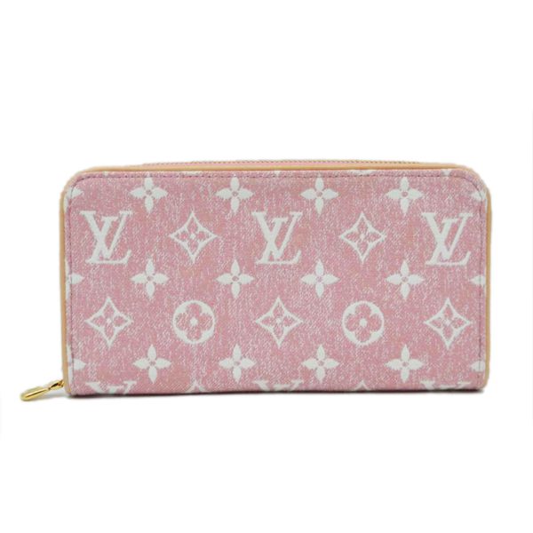 92045 1 Louis Vuitton Zippy Wallet Jaguar Denim Wallet Pink