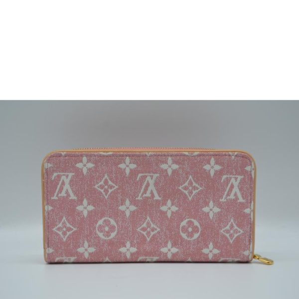 92045 2 Louis Vuitton Zippy Wallet Jaguar Denim Wallet Pink