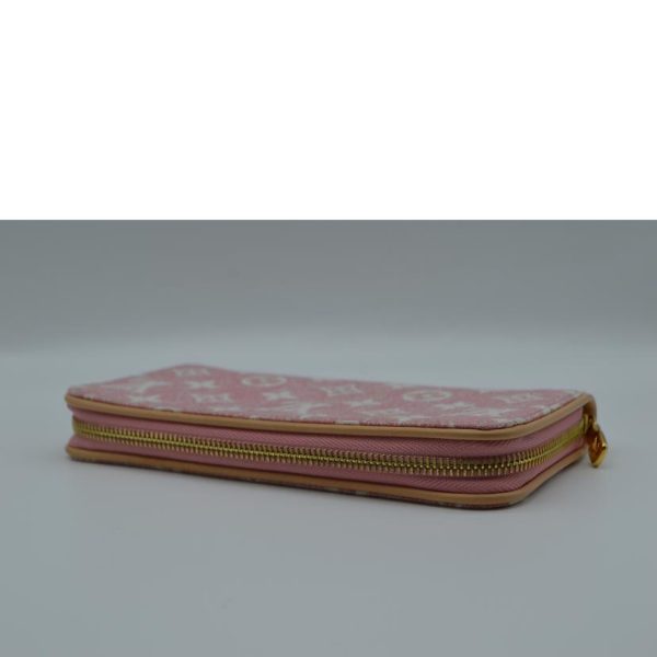 92045 3 Louis Vuitton Zippy Wallet Jaguar Denim Wallet Pink