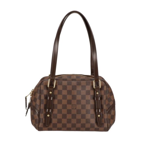 92098 2 Louis Vuitton Rivington PM Damier Handbag Brown