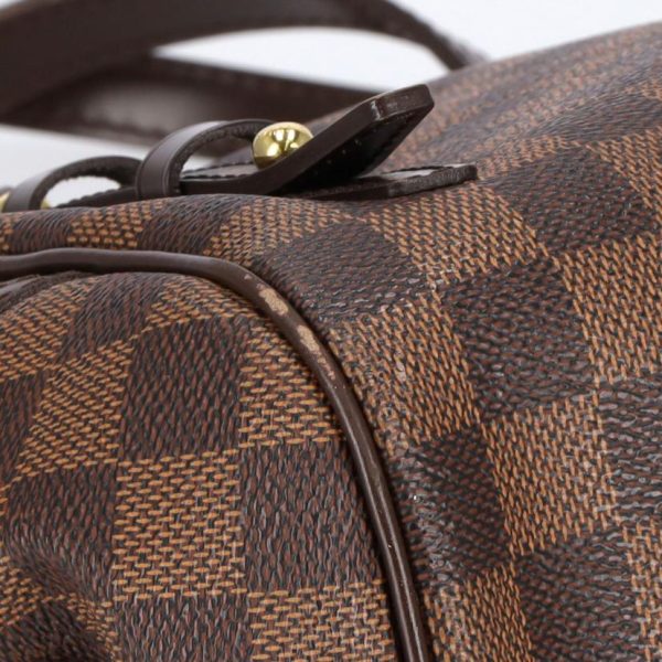 92098 6 Louis Vuitton Rivington PM Damier Handbag Brown