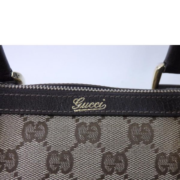 92197 8 Gucci GG Canvas Abby Mini Boston Bag