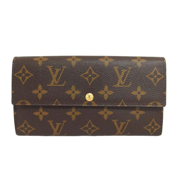 92227 1 Louis Vuitton Portefeuil Sala Monogram Wallet Brown