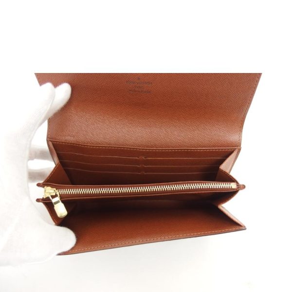 92227 4 Louis Vuitton Portefeuil Sala Monogram Wallet Brown