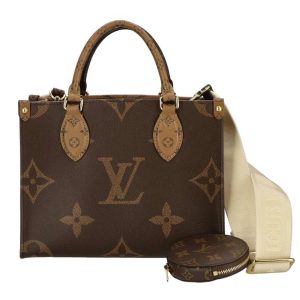 92339 1 Louis Vuitton Hippo Mezzo Shoulder Bag Bag Monogram Brown