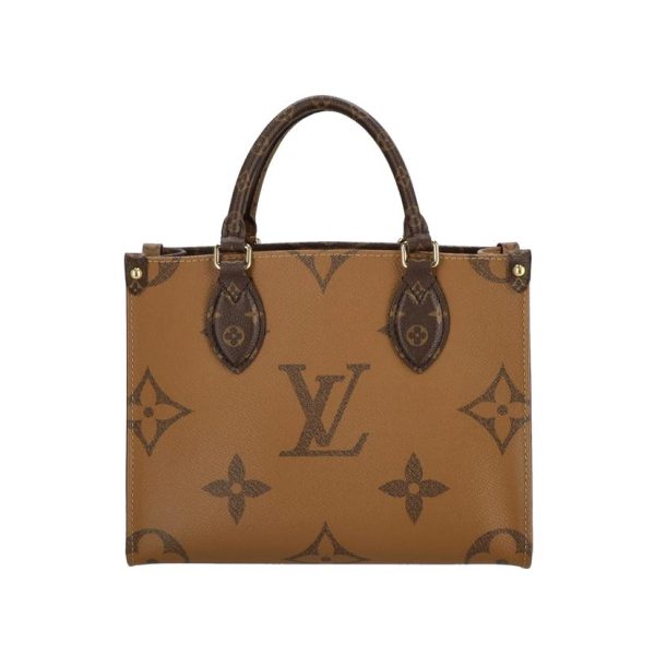 92339 2 Louis Vuitton On the Go PM Tote Bag Monogram Giant Reverse