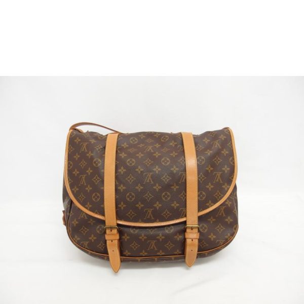 92425 2 Louis Vuitton Saumur GM Monogram Shoulder Bag Brown