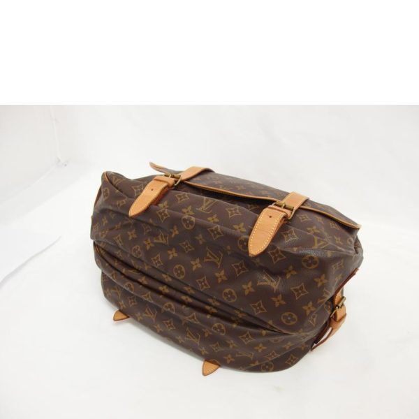 92425 3 Louis Vuitton Saumur GM Monogram Shoulder Bag Brown