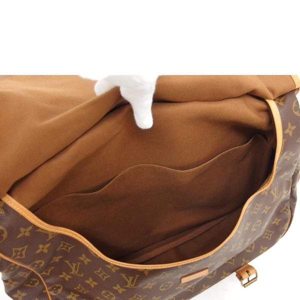 92425 5 Louis Vuitton Saumur GM Monogram Shoulder Bag Brown