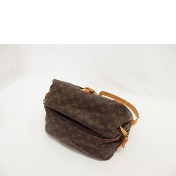 92432 3 Louis Vuitton Saumur 35 Monogram Handbag Brown