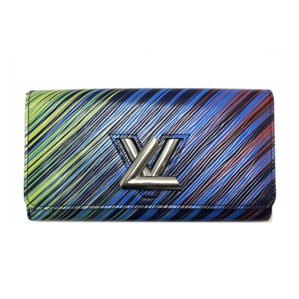 92521 1 Louis Vuitton Twist Wallet Patented Leather Noir Black