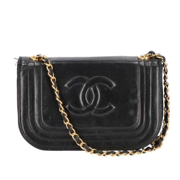 92524 1 Chanel Chain Shoulder Bag Black