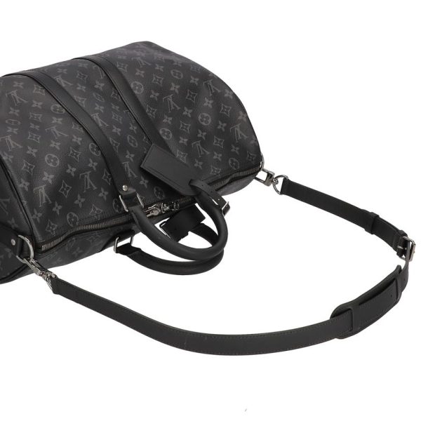 92543 4 Louis Vuitton Keepall Bandouliere 45 Monogram Eclipse Bag