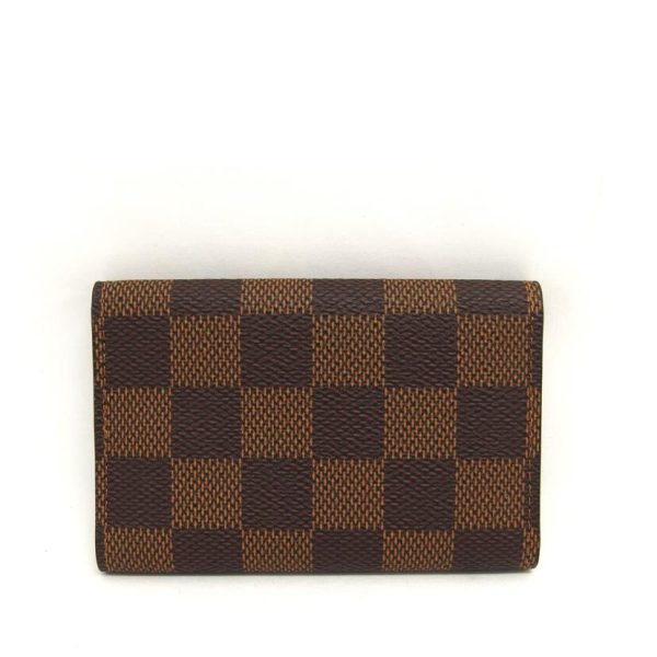 92579 2 Louis Vuitton Multicle 6 Damier Ebene Key Holder Brown