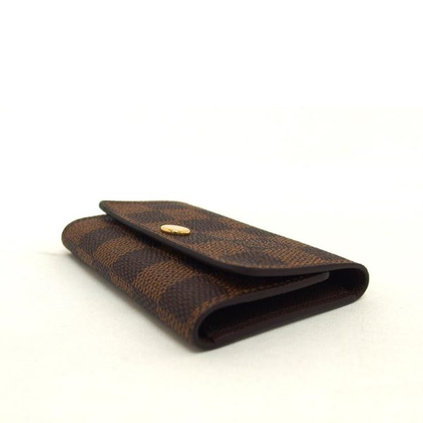 92579 3 Louis Vuitton Multicle 6 Damier Ebene Key Holder Brown