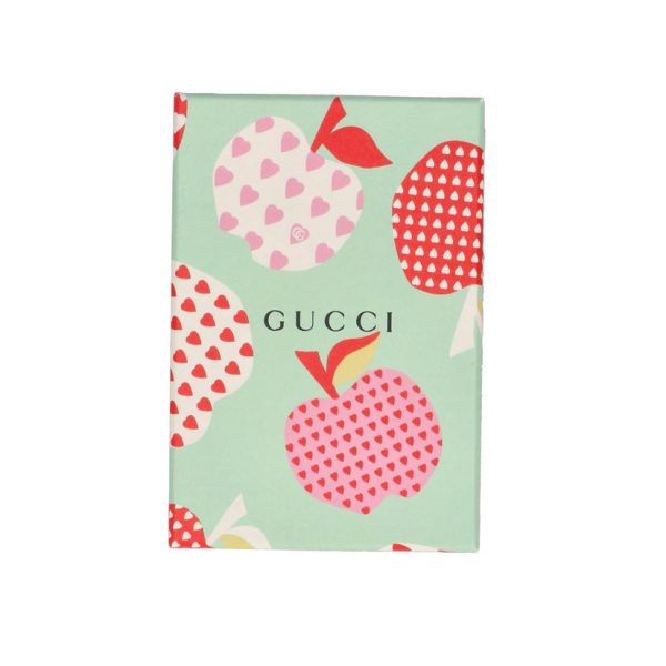 92678 8 Gucci GG Supreme Le Pomme Apple Print Bifold Wallet