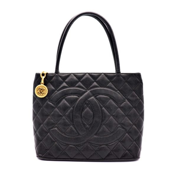 927023007295 1 Chanel Tote Tote Bag Matte Caviar Black Coco Mark