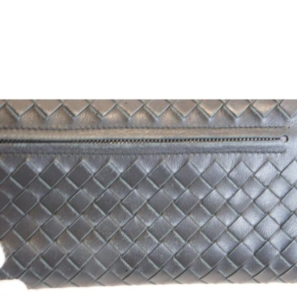 92717 8 Bottega Veneta Intrecciato Long Wallet Black