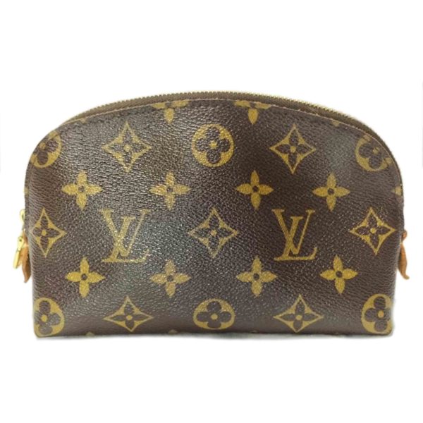 92931 1 Louis Vuitton Pochette Cosmetic Bag Monogram Brown