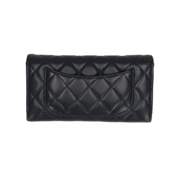 93162 2 Chanel Long Flap Wallet Matelassé