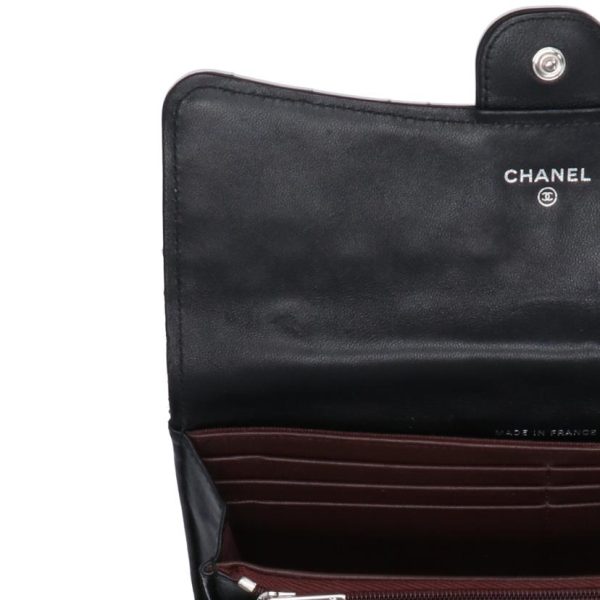 93162 7 Chanel Long Flap Wallet Matelassé