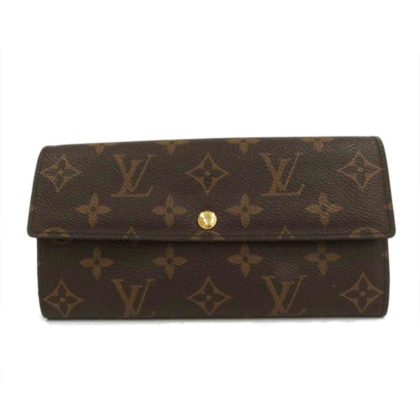 93194 1 Louis Vuitton Portefeuil Sarah Monogram Wallet Brown