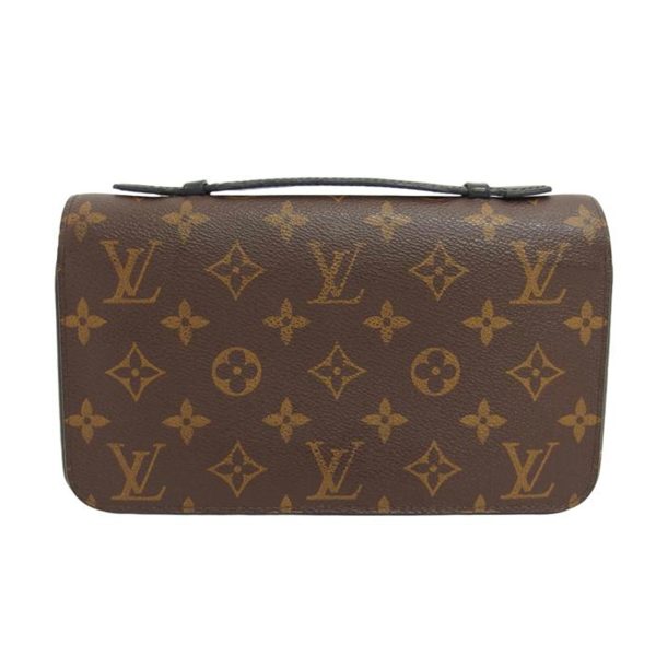 93200 1 Louis Vuitton Zippy XL Monogram Wallet Macassar Brown