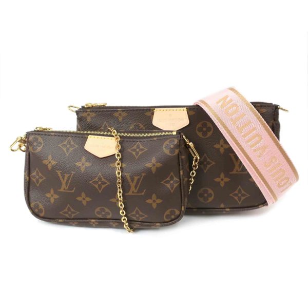 93229 1 Louis Vuitton Multi Pochette Accessoire Monogram Shoulder Bag Brown