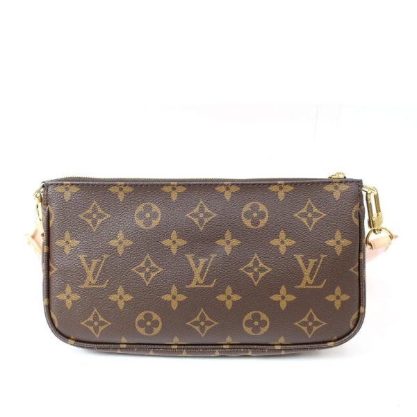 93229 2 Louis Vuitton Multi Pochette Accessoire Monogram Shoulder Bag Brown