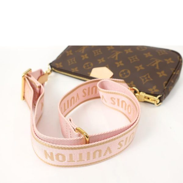 93229 3 Louis Vuitton Multi Pochette Accessoire Monogram Shoulder Bag Brown