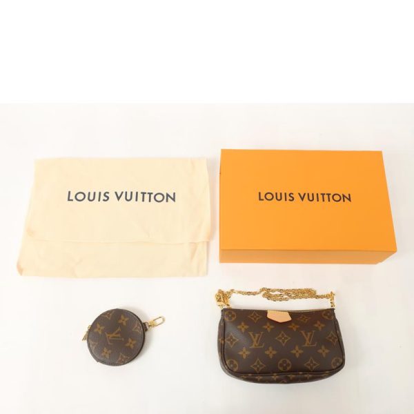 93229 7 Louis Vuitton Multi Pochette Accessoire Monogram Shoulder Bag Brown